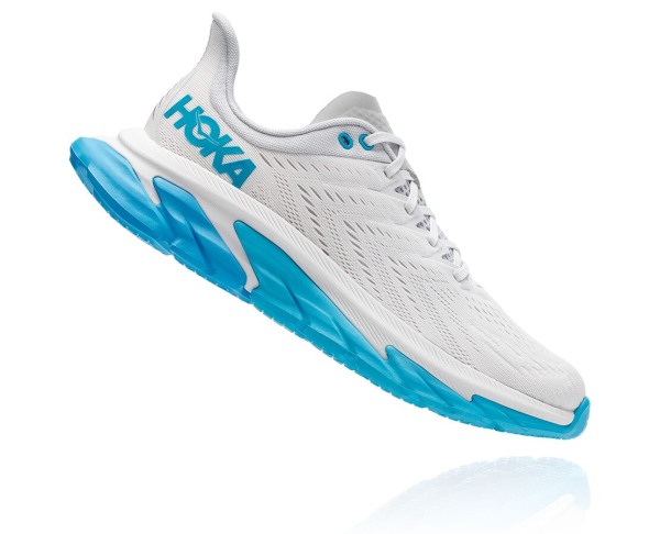 Hoka One One Clifton Edge Mens UK - Blue Road Running Shoes - AKNMO6501